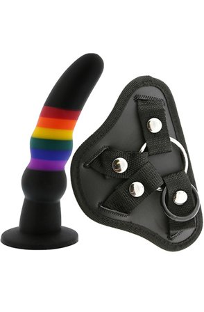 Colourful Love Strap-On Fester Dildo 17 cm