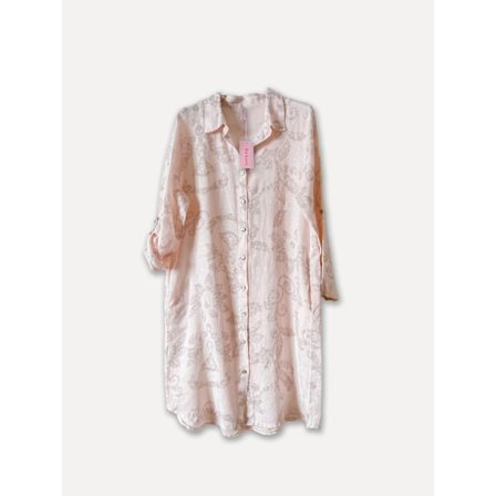 Tunika Linen dress printed - Reunion Home