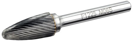 Ironside 200804 Pyörivä viila Medium-S, kärki, pyöristetty yläosa 25 x 12 mm, Koneiden tarvikkeet & käyttöosat