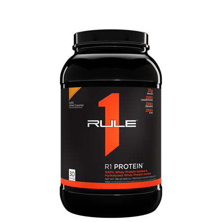 Rule One Proteins Valleproteinisolat 900 g, Lightly Salted Caramel - Bodyman.dk