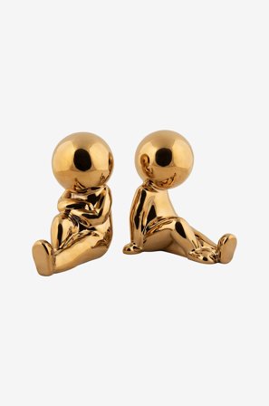 Present Time - 2 kpl:n kirjannippusarja Joey - Kulta - Koriste-esineet - - Homeroom