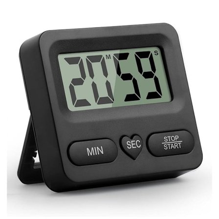 Digitaalinen keittiöajastin suurella näytöllä – monitoiminen sekuntikellolla ja hälytyksellä