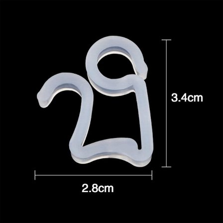 100 stk julelyskroker utendørs kroker for takrenne helvetesild girlandere,