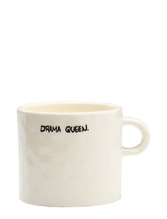 Anna + Nina Drama Queen Mug - White - 50 CL