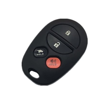 Bilnøkkelskall med 3+1 knapper for Toyota