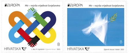 Kroatien - EUROPA 2023 Fred - Postfrisk sæt 2v