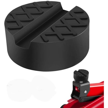 Jack Pad Universal Slidsramme Gummi Jack Pad Blok Bil Motorcykel Trolley Jack Værksteds Værktøj 65 X 33mm (1 stk., Sort)
