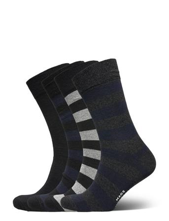 Sock Box Anton Stripe Underwear Socks Regular Socks Multi/mønstret Mads Nørgaard