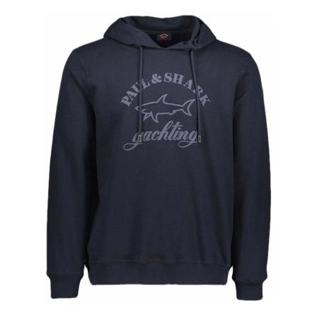 Paul & Shark, Sweatshirt With Mega Printed Logo Blauw, Heren, Maat:S