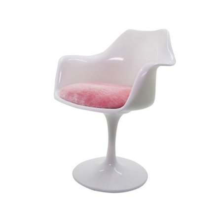 Dukkestol med runde ben Miniatyr roterende fritidsstol 8 8