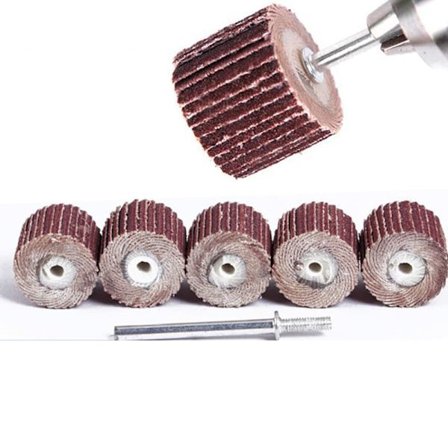 Flapslibeskiver med 10 mm dorn 240#