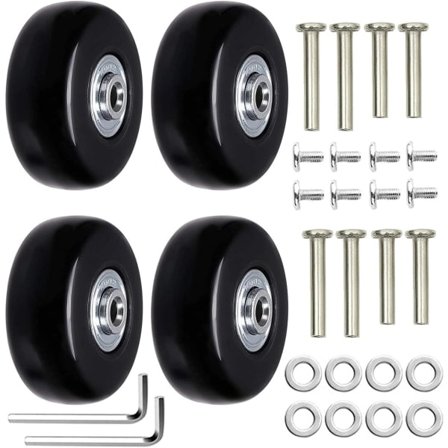 TG 4 dele sæt af erstatningshjul til kuffert, kuffert hjul erstatning
