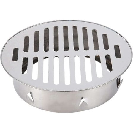 Golvbrunn, Rund Golvbrunn, 1 st Rostfritt Stål Golvbrunns Lock, Anti-blockerande Balkong Golvbrunn för Utomhus Gårdsbruk (160 [DB]