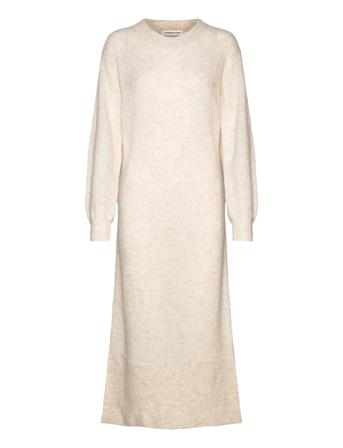 Cara Long Dress Dresses Knitted Dresses Creme DESIGNERS, REMIX