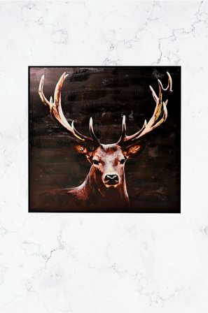 Nordic Furniture Group - Tavla Hjort - Flerfärgad - Tavlor - Från Homeroom