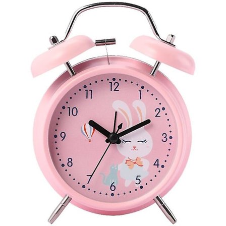 5-inch Silent Clock, Cartoon Cute Bedroom Alarm Clock, Bedside Decoration Luminous Alarm, Student Digital Alarm Clock3- Ringing