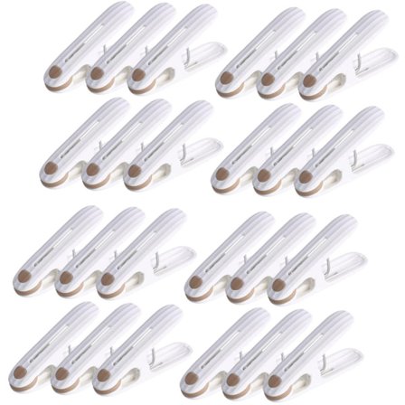 ING 24 plastik tøjklemmer pr. pakke - holdbare tøjklemmer til vasketøj - 2,36-tommer tøjklemmer (khaki)