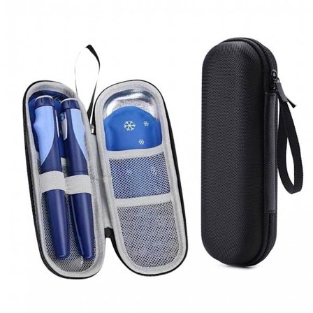 2 kpl - 20*7*5 cm - Insuliinikotelo - Insuliinijäähdytysmatkakotelo - Insuliinikynäkotelo