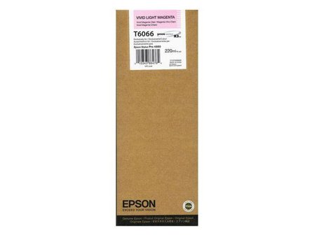 Epson T6066 - livlig lys magenta - original - blekkpatron
