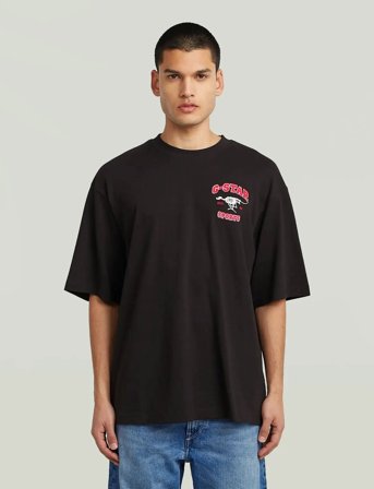 G-Star Running Dog Back Gr Boxy R T - Black - S