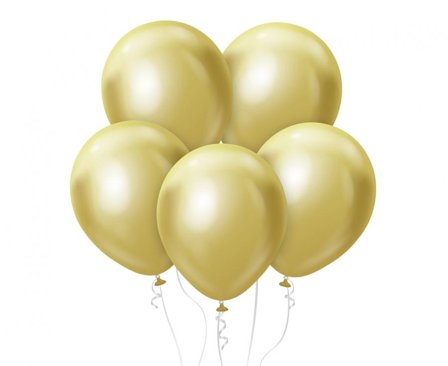 Platinum Ballonger 7-pack Guld - Partyninja.se