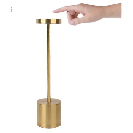 1200mah Oppladbar Aluminium Usb Trådløs Led Bordlampe For Spisestue Eller Kontor (lokal Gull)