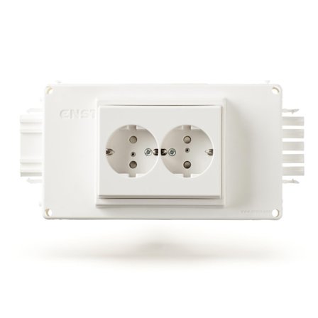 Ensto NAP504 Uttaksboks for monteringsplate, Stikkontakter & kabler