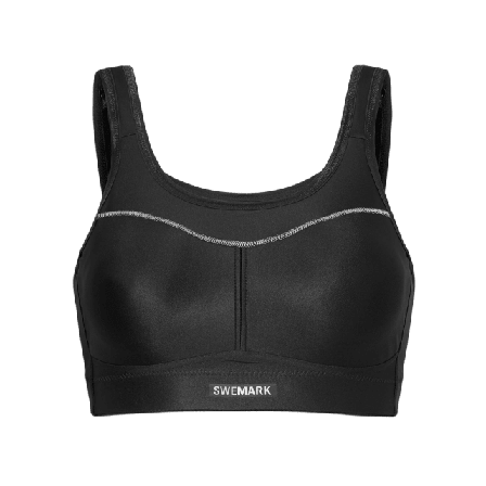 Swegmark Authentic Sport-bh Träningskläder Dam Svart 75e