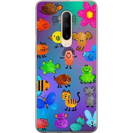Kompatibel Mobilcover til OnePlus 7 Pro Little Scribble Friends