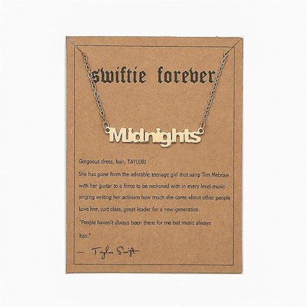 Gaver til damer Taylor Swift inspirert halskjede smykker musikkelsker fan