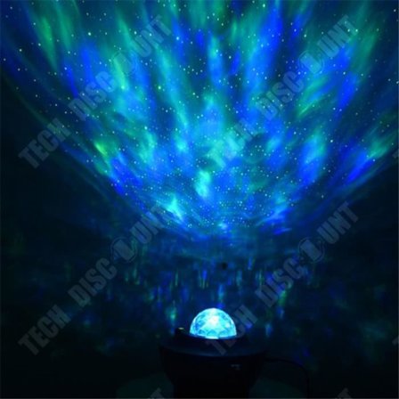 LED-projektor - TD - Svart - Fjärrkontroll - Bluetooth - Automatisk avstängning 4h