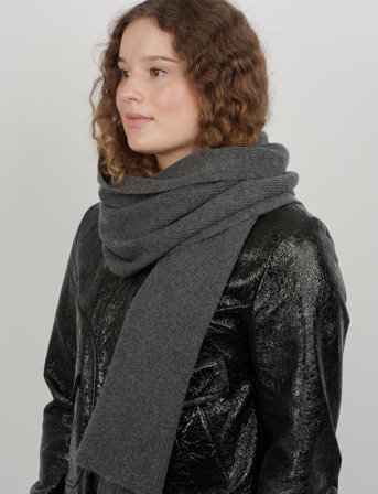 SUI AVA Frede Soft Scarf - Grey - ONE SIZE