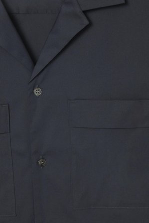 COS Men's Utility Cotton Short-Sleeve Shirt in Blue