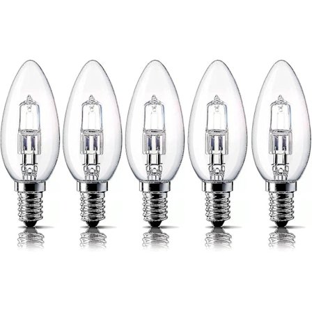 E14 28W Halogen Lyskilde, Lille Edison Skrue Pære (SES) 2700K Varmt Hvidt Dæmpbar 5-pak