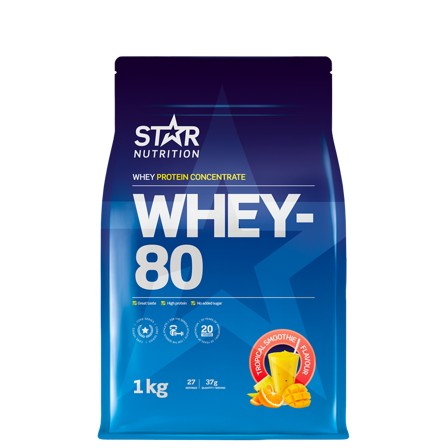 Star Nutrition Whey-80 Myseprotein 1 kg