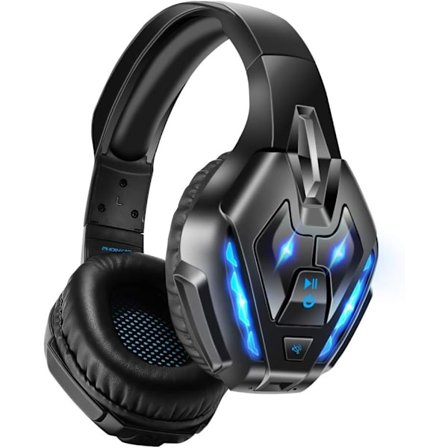 PS5 Gaming Headset för PS4, PC, Switch, Q10 Xbox One Headset med stereoljud, avtagbar