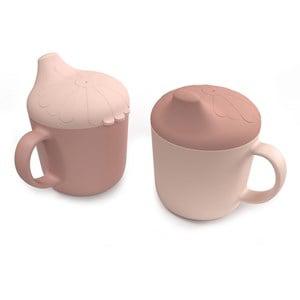 Cam Cam 2-Pack Rose Mix Flower Sippy Cups One Size - Tableware - One size - Pink