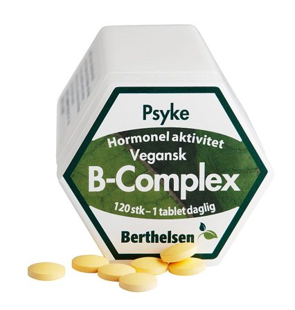 Berthelsen Vegetabilsk B-Complex Berthelsen 120 tab 120 tabl., Helse & Madvarer, B-vitamin, Øvrige