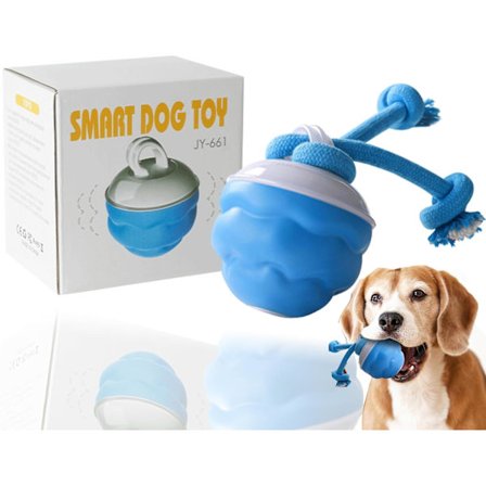 Interaktivt hundelegetøj, jagtende kammerat hvalpelegetøj, smart bevægelig hvalpebold, holdbart og tyggebestandigt legetøj, egnet til hvalpe i alle 