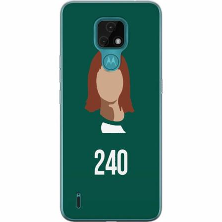 Motorola Moto E7 Genomskinligt Skal Squid Game