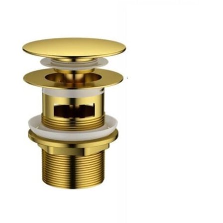 Bonde automatisk universell 1" 1/4" for vasker, bideter og automatiske bunnventiler, slitesterk gullbelagt messing