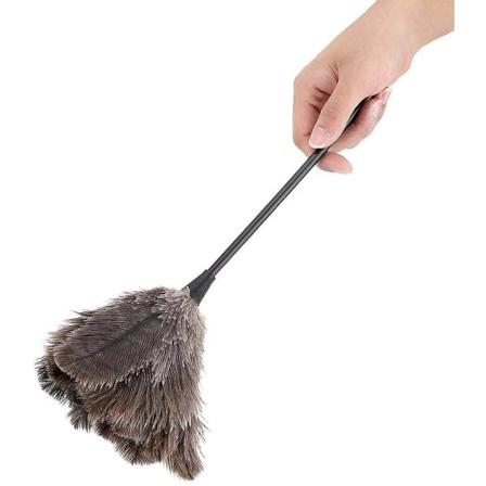 Strutsfjäderduster, Återanvändbar, 48cm