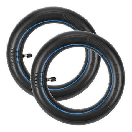 2 stk. Innerslange for Xiaomi Elscooter 8.1/2X2-156A 8.5-tommers Blå Stripe Tykk Butylgummi Oppblåsbart Dekk med Rett Ventilstamme Re