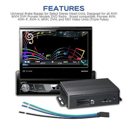 2 stk. Universal Pulse Bypass Fit Avh Mvh Dvh Pioneer Parkeringsbremse Video Override