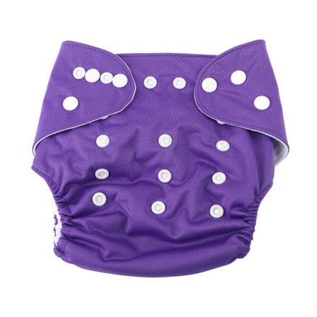 Vuototiivis vauvan vaippa, pestävä, uudelleenkäytettävä, imukykyinen, puuvillainen taskuvaippa (violetti)
