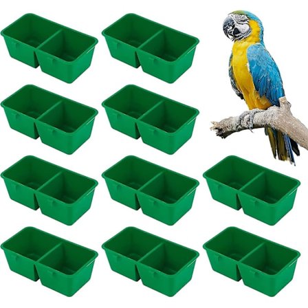 12 stk. Fuglefoder Vandskål Korn Fuglefoder Skåle
