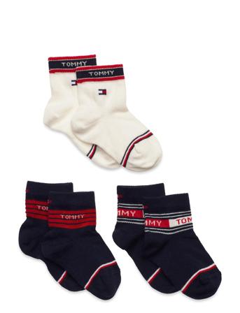 Th Baby Sock 3P Stripes Giftbox Socks & Tights Socks Multi/mönstrad Tommy Hilfiger