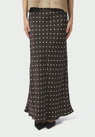 Neo Noir Viso Dot Skirt Kjolar Dam Brun 36