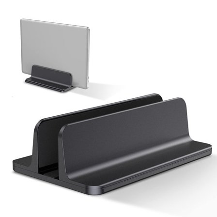 Vertikalt laptopställ, justerbart aluminium laptopställ skrivbordsställ för MacBook Pro/Air, iPad, Surface, HP, Lenovo, surfplatta och andra laptops