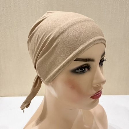 Kvinner Under skjerf Hijab Bonnet Cap GULL